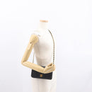 CHANEL Matelasse Chain Shoulder Bag Lamb Skin Black Gold CC Auth 168744-24