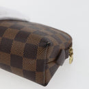 LOUIS VUITTON Damier Ebene Pochette Cosmetic PM Pouch N47516 LV Auth 168750-15