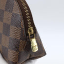 LOUIS VUITTON Damier Ebene Pochette Cosmetic PM Pouch N47516 LV Auth 168750-8