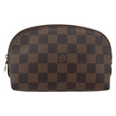 LOUIS VUITTON Damier Ebene Pochette Cosmetic PM Pouch N47516 LV Auth 168750-13