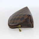LOUIS VUITTON Damier Ebene Pochette Cosmetic PM Pouch N47516 LV Auth 168750-3