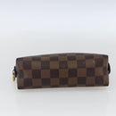 LOUIS VUITTON Damier Ebene Pochette Cosmetic PM Pouch N47516 LV Auth 168750-6