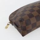 LOUIS VUITTON Damier Ebene Pochette Cosmetic PM Pouch N47516 LV Auth 168750-14