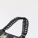 CHANEL Window Line Chain Tote Bag Vinyl Black CC Auth 168757-8