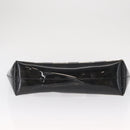 CHANEL Window Line Chain Tote Bag Vinyl Black CC Auth 168757-5