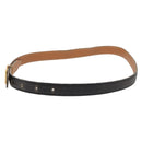 HERMES H Constance Reversible Belt Leather 33.1"" Black Auth 168763-3