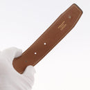 HERMES H Constance Reversible Belt Leather 28.7"" Black Auth 168764-10