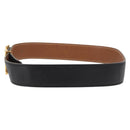 HERMES H Constance Reversible Belt Leather 28.7"" Black Auth 168764-3