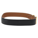 HERMES H Constance Reversible Belt Leather 28.7"" Black Auth 168764-4