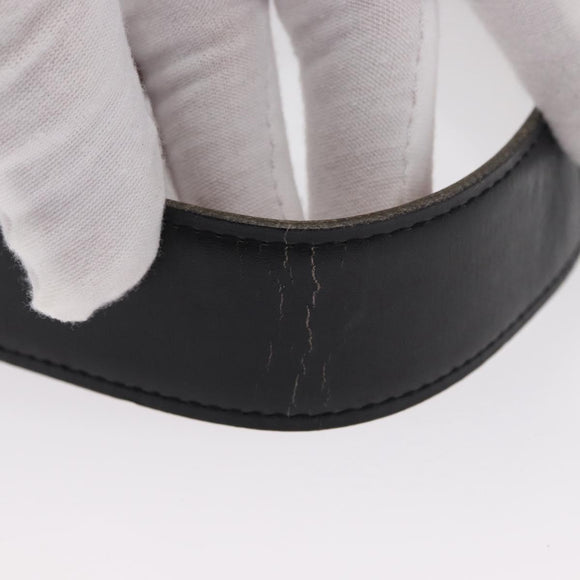 HERMES H Constance Reversible Belt Leather 28.7"" Black Auth 168764