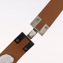 HERMES Belt Leather 29.5"" Black Auth 168765-8