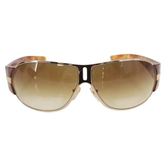 PRADA Sunglasses plastic Brown Auth 168768