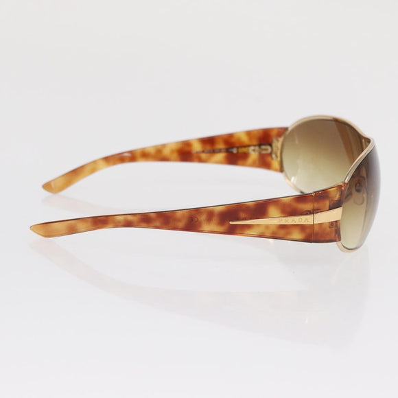 PRADA Sunglasses plastic Brown Auth 168768