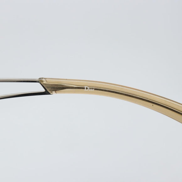 Christian Dior Sunglasses metal Beige Auth 168771V