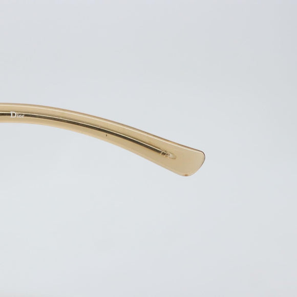 Christian Dior Sunglasses metal Beige Auth 168771V