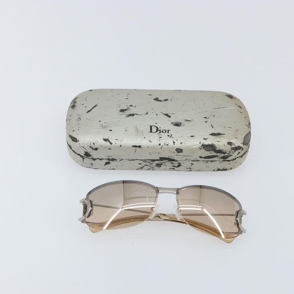 Christian Dior Sunglasses metal Beige Auth 168771V