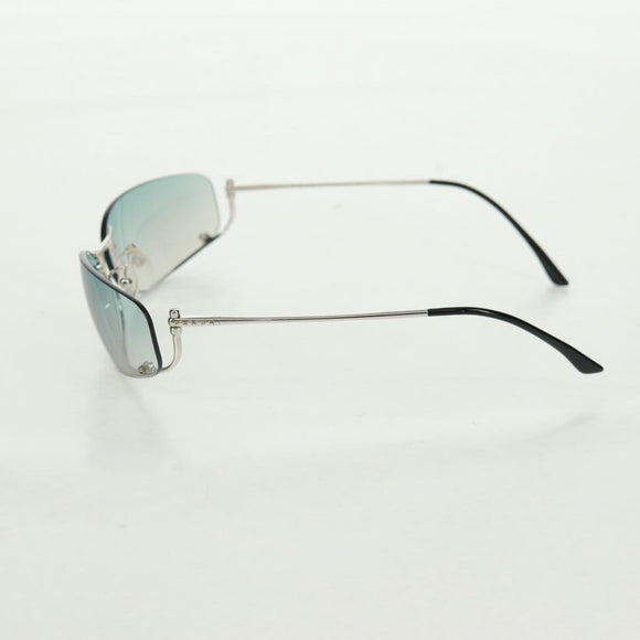 PRADA Sunglasses metal Blue Auth 168780V