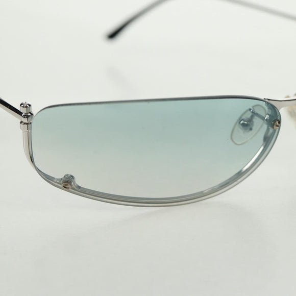 PRADA Sunglasses metal Blue Auth 168780V