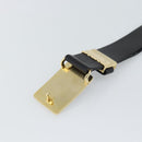 SAINT LAURENT Belt Leather 40.2"" Black Auth 168784-12