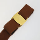 Salvatore Ferragamo Gucci buckle Belt Leather Suede 5 Set Beige Auth 168787-11