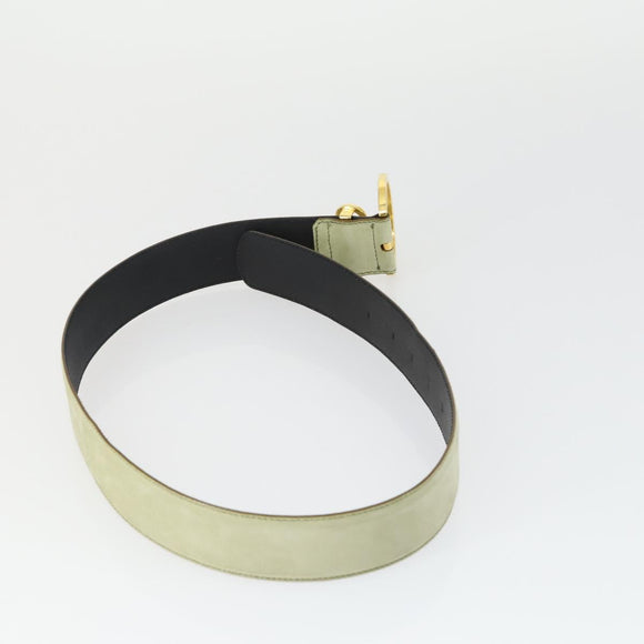 Salvatore Ferragamo Gucci buckle Belt Leather Suede 5 Set Beige Auth 168787