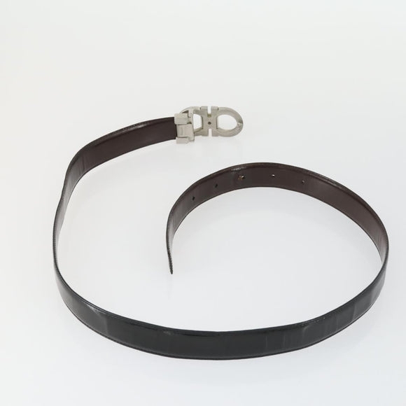Salvatore Ferragamo Gucci buckle Belt Leather Suede 5 Set Beige Auth 168787