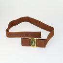 Salvatore Ferragamo Gucci buckle Belt Leather Suede 5 Set Beige Auth 168787-8