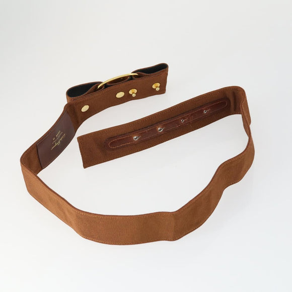 Salvatore Ferragamo Gucci buckle Belt Leather Suede 5 Set Beige Auth 168787