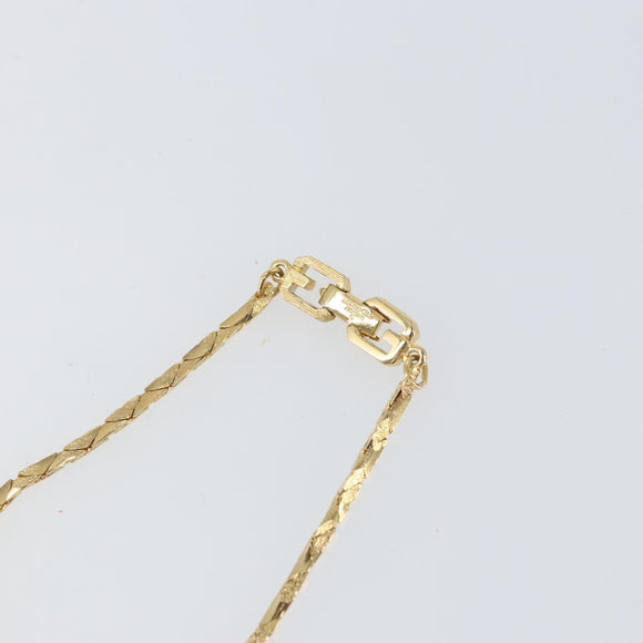 GIVENCHY Necklace metal 5 Set Gold Tone Auth 168788