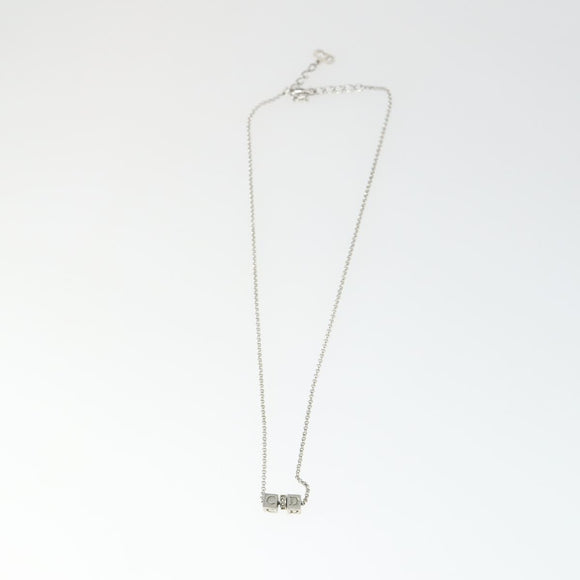 Christian Dior Necklace metal 7 Set Gold Silver Auth 168789