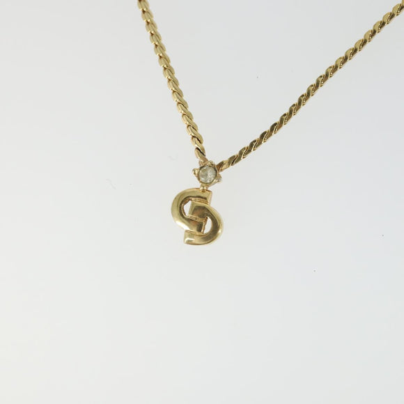 Christian Dior Necklace metal 7 Set Gold Silver Auth 168789