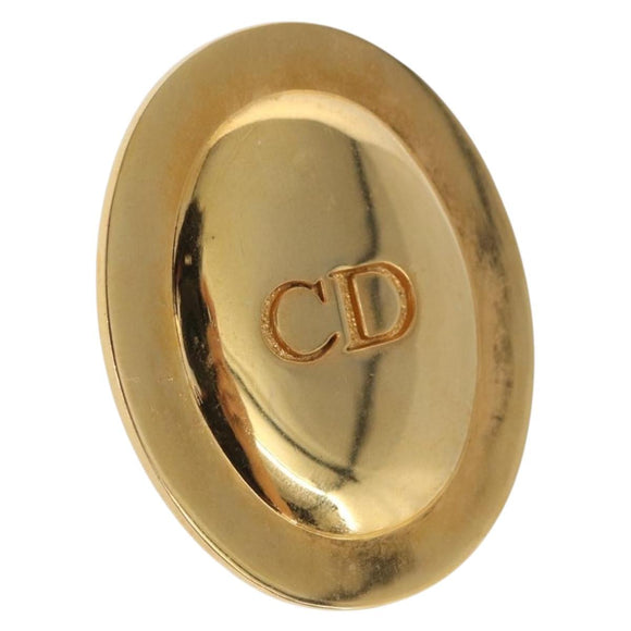 Christian Dior Brooch metal Gold Tone Auth 168790