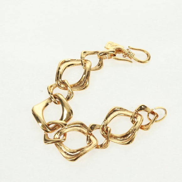 SAINT LAURENT Bracelet metal Gold Tone Auth 168794V