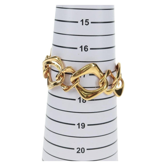 SAINT LAURENT Bracelet metal Gold Tone Auth 168794V