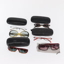 Christian Dior Gucci Glasses Sunglasses metal plastic 6 Set Brown Auth 168796-32