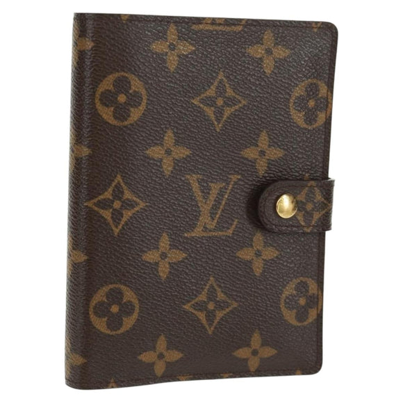 LOUIS VUITTON Monogram Agenda PM Day Planner Cover R20005 LV Auth 168808V
