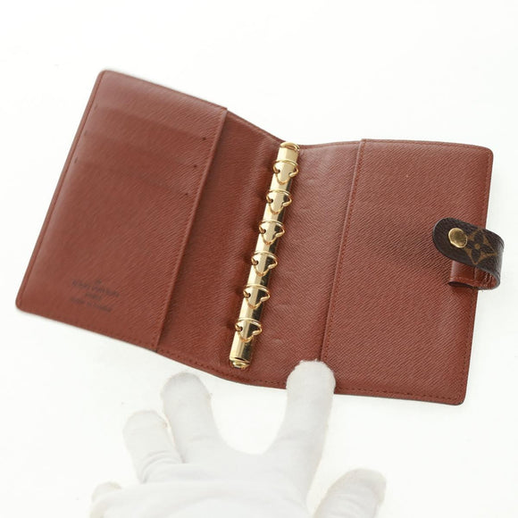 LOUIS VUITTON Monogram Agenda PM Day Planner Cover R20005 LV Auth 168808V