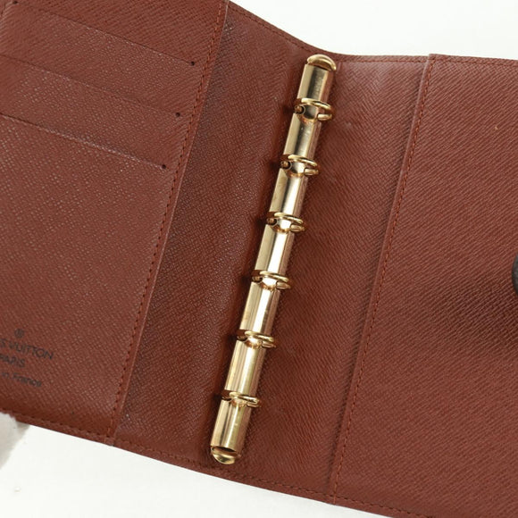 LOUIS VUITTON Monogram Agenda PM Day Planner Cover R20005 LV Auth 168808V