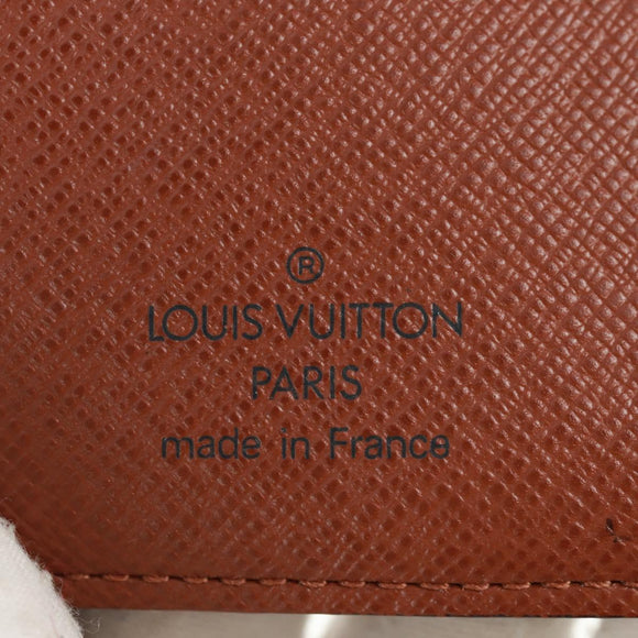 LOUIS VUITTON Monogram Agenda PM Day Planner Cover R20005 LV Auth 168808V