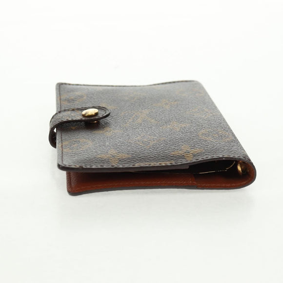 LOUIS VUITTON Monogram Agenda PM Day Planner Cover R20005 LV Auth 168808V