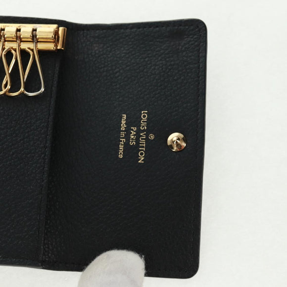 LOUIS VUITTON Monogram Empreinte Multicles 6 Key Case Black M64421 Auth 168814V