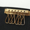 LOUIS VUITTON Monogram Empreinte Multicles 6 Key Case Black M64421 Auth 168814V-9