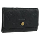 LOUIS VUITTON Monogram Empreinte Multicles 6 Key Case Black M64421 Auth 168814V-1