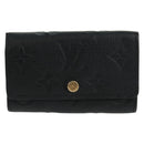 LOUIS VUITTON Monogram Empreinte Multicles 6 Key Case Black M64421 Auth 168814V-13