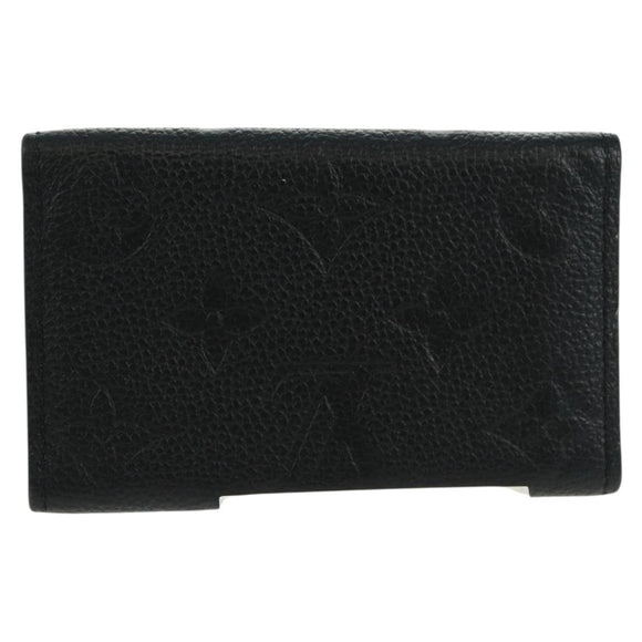 LOUIS VUITTON Monogram Empreinte Multicles 6 Key Case Black M64421 Auth 168814V