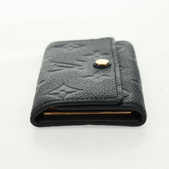 LOUIS VUITTON Monogram Empreinte Multicles 6 Key Case Black M64421 Auth 168814V