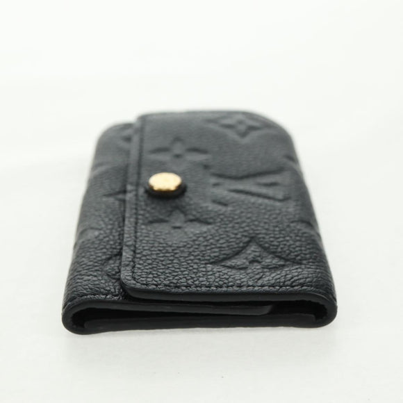 LOUIS VUITTON Monogram Empreinte Multicles 6 Key Case Black M64421 Auth 168814V
