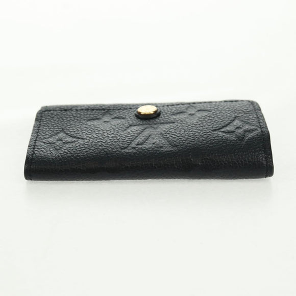LOUIS VUITTON Monogram Empreinte Multicles 6 Key Case Black M64421 Auth 168814V