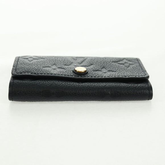 LOUIS VUITTON Monogram Empreinte Multicles 6 Key Case Black M64421 Auth 168814V