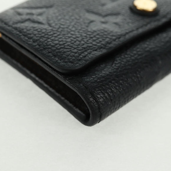 LOUIS VUITTON Monogram Empreinte Multicles 6 Key Case Black M64421 Auth 168814V